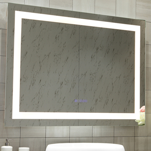 Miroir de salle de bain éclairé avec antibuée