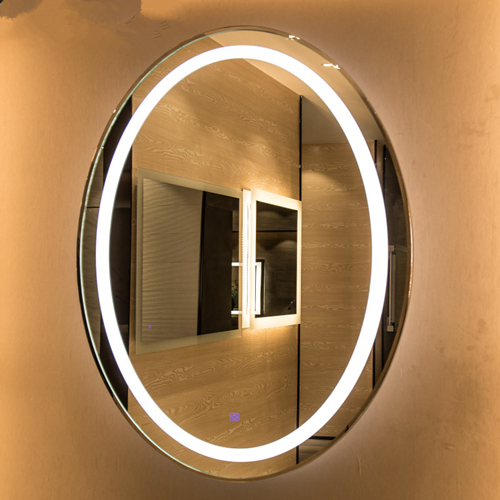 Miroir ovale avec lumière