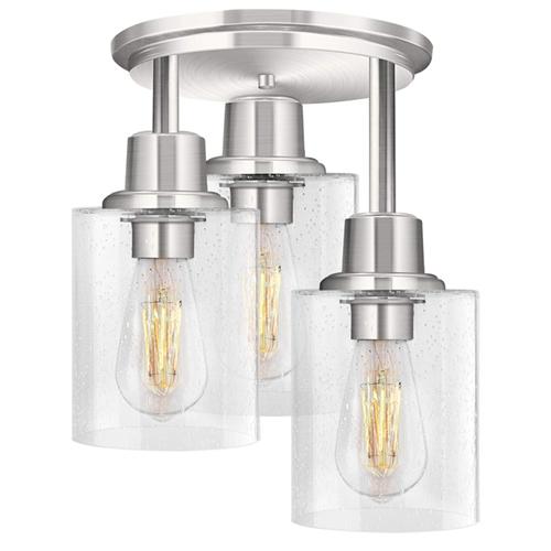3 Bulb semi flush light fixture