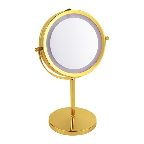 miroir de maquillage avec lumières et grossissement
