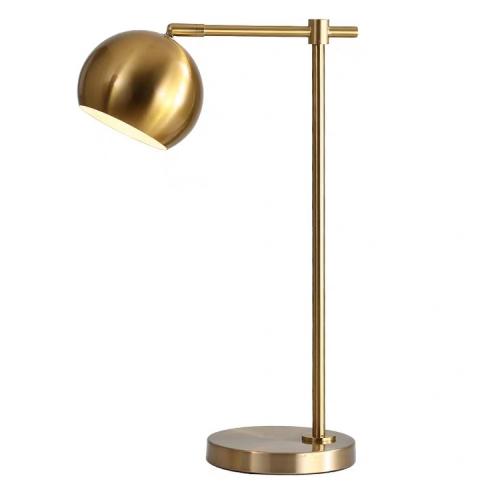 Brass adjustable desk lamp