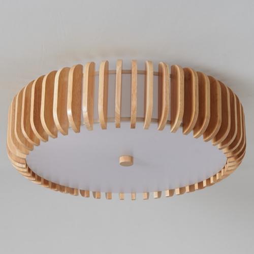 Plafonnier encastré en bois moderne